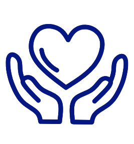 heart in hands icon